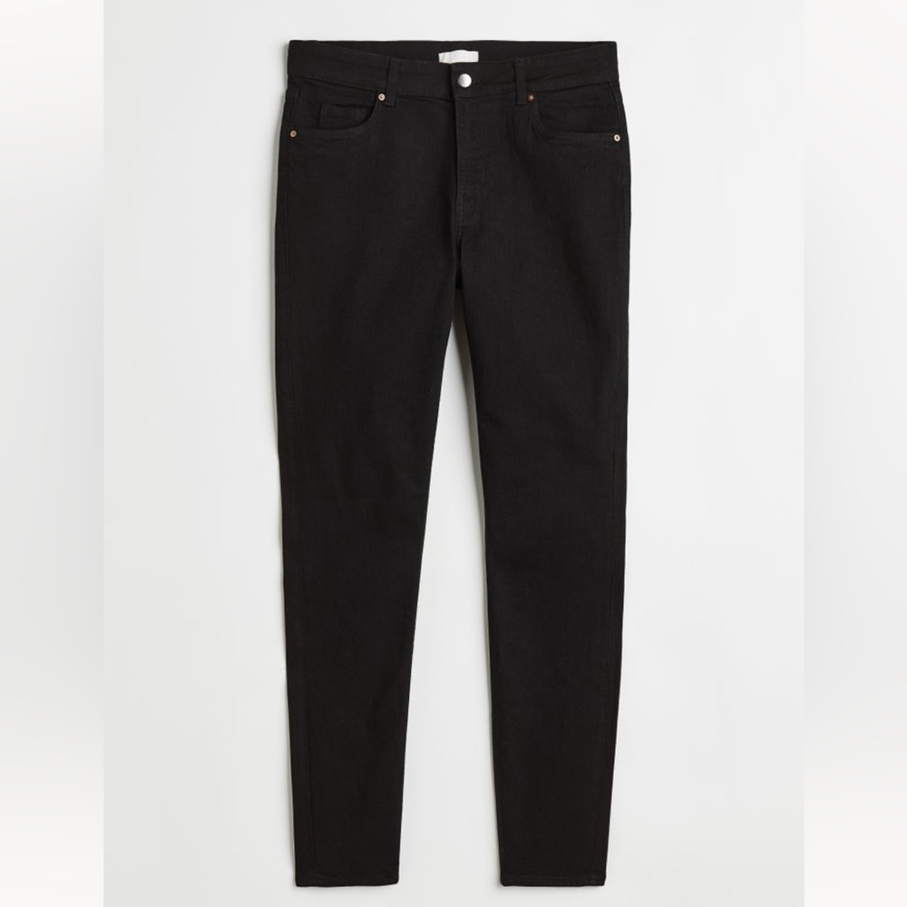 H&M Skinny regular waist black jeans